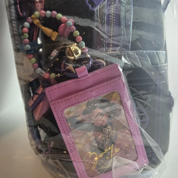 Loungefly Black Neon Pastel Huntress Character Mini Backpack - Picture 9 of 9